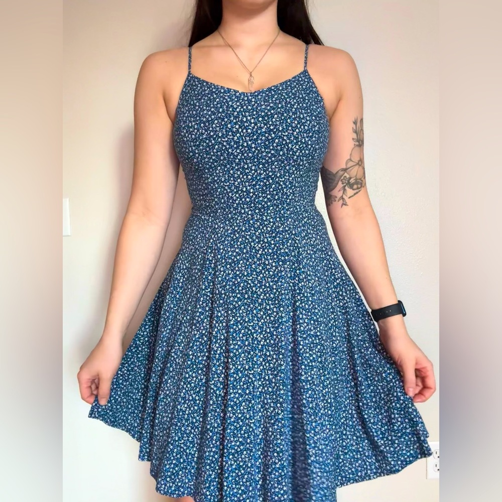 Blue Floral Sundress